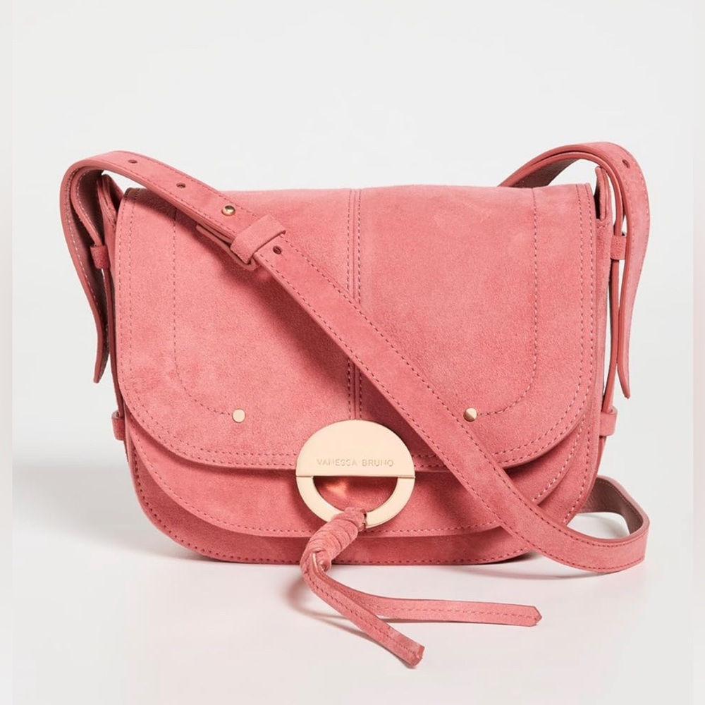 Vanessa Bruno Pink Suede Crossbody Bag